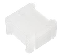 PATIKIL 300Pack Floss Bobbins Plastik Garnspule Stickgarn Kartenkreuz Baumwolle für Garn Nähen Klar