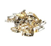 PATIKIL 50 Stück Anstecknadeln, 15mm Sicherheitsnadeln Broschennadeln Pins Namensschild Bulk Flache Rückenstreifen Klein für Kleidung DIY Basteln, Bunt