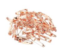 PATIKIL 50 Stück Anstecknadeln, 25mm Sicherheitsnadeln Broschennadeln Pins Namensschild Bulk Flache Rückenstreifen Medium für Kleidung DIY Basteln, Roségold