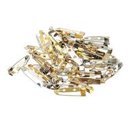 PATIKIL 50 Stück Anstecknadeln, 25mm Sicherheitsnadeln Broschennadeln Pins Namensschild Bulk Flache Rückenstreifen Medium für Kleidung DIY Basteln, Bunt