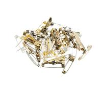 PATIKIL 50 Stück Anstecknadeln, 30mm Sicherheitsnadeln Broschennadeln Pins Namensschild Bulk Flache Rückenstreifen Medium für Kleidung DIY Basteln, Bunt