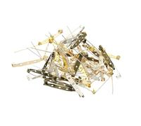 PATIKIL 50 Stück Anstecknadeln, 40mm Sicherheitsnadeln Broschennadeln Pins Namensschild Großpackung Flache Rückenstreifen für Kleidung DIY Basteln, Bunt