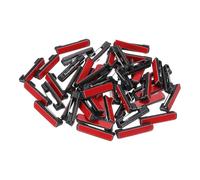 PATIKIL 50 Stück Sicherheitsnadeln, 22mm Selbstklebende Sicherheitsnadeln für Namensschilder in großer Menge mit flachem Rückenklebestreifen für DIY-Bastelprojekte, Schwarz