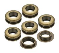 PATIKIL 6 Satz Ösen Set, 10mm Tülle Werkzeug Metall Ösen, Bogen Tüllen Kit Metallösen, Ösenzange Kit für Schuhe Kleidung Gürteltasche DIY Planen Tasche Gewebe, Bronze