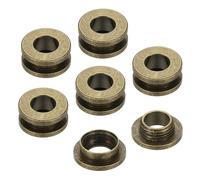 PATIKIL 6 Satz Ösen Set, 8mm Tülle Werkzeug Metall Ösen, Flache Tüllen Kit Metallösen, Ösenzange Kit für Schuhe Kleidung Gürteltasche DIY Planen Tasche Gewebe, Bronze