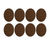 PATIKIL 8 Stück Bügelflicken 11x14cm Stoffflicken zum Aufbügeln Flicken Selbstklebend Stoff Samt Flicken Set zum Reparieren und Dekorieren von Kleidung, Hosen, Hemden, Jacken, Braun