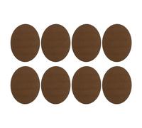 PATIKIL 8 Stück Bügelflicken 11x14cm Stoffflicken zum Aufbügeln Flicken Selbstklebend Stoff Samt Flicken Set zum Reparieren und Dekorieren von Kleidung, Hosen, Jacken, in Kaffeebraun