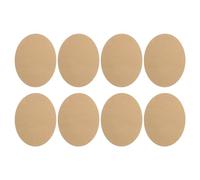 PATIKIL 8 Stück Bügelflicken 11x14cm Stoffflicken zum Aufbügeln Flicken Selbstklebend Stoff Samt Flicken Set zum Reparieren und Dekorieren von Kleidung, Hosen, Hemden, Jacken, Apricot