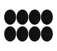 PATIKIL 8 Stück Bügelflicken 11x14cm Stoffflicken zum Aufbügeln Flicken Selbstklebend Stoff Samt Flicken Reparaturset für Kleidung Pullover Hosen Hemden Jacken, Schwarz