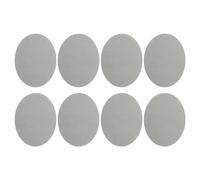 PATIKIL 8 Stück Bügelflicken 11x14cm Stoffflicken zum Aufbügeln Flicken Selbstklebend Stoff Samt Flicken Set zum Reparieren und Dekorieren von Kleidung, Hosen, Hemden, Jacken, Hellgrau