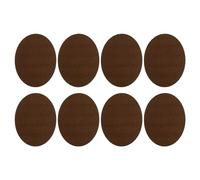 PATIKIL 8 Stück Bügelflicken 11x14cm Stoffflicken zum Aufbügeln Flicken Selbstklebend Stoff Samt Flicken Set zum Reparieren und Dekorieren von Kleidung, Dunkelbraun