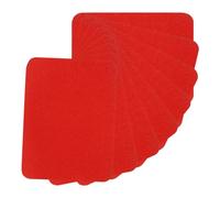 PATIKIL 8 Stück Bügelflicken 9.5x12.5cm Aufbügel Patches 5x4 Stoff Aufbügelflicken 100% Baumwolle Reparatur Flicken Kit für Kleidung Hosen Ausbessern und Dekorieren Rot