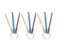 PATIKIL 9 Stück Häkelnadel, Farbige Kurze Häkelnadeln Ergonomisches Strickhaken-Set Nadeln für Häkelgarn Handwerk Anfänger DIY Zubehör, Multicolor