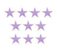 PATIKIL Aufbügelbare Aufnäher 10 Packung 5 Stern Aufnäher Bestickte Aufnäher Applikationen Verzierungen für Kleidung Jacken Hut Rucksack Reparieren Dekorationen Hell Lila