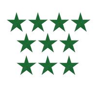 PATIKIL Aufbügelbare Aufnäher 10 Packung 5 Stern Aufnäher Bestickte Aufnäher Applikationen Verzierungen für Kleidung Jacken Hut Rucksack Reparieren Dekorationen Grün