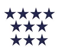 PATIKIL Aufbügelbare Aufnäher 10 Packung 5 Stern Aufnäher Bestickte Aufnäher Applikationen Verzierungen für Kleidung Jacken Hut Rucksack Reparieren Dekorationen Saphir