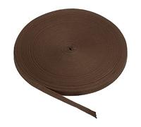 PATIKIL Baumwollband Baumwolle Gurtband 10mm x 45m, Schrägband Baumwoll Nahtband Köperband Saumband Einfassband Stoffband Webband zum Nähen für DIY Basteln Stricken, Tiefer Kaffee