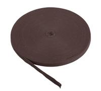 PATIKIL Baumwollband Baumwolle Gurtband 10mm x 45m, Schrägband Baumwoll Nahtband Köperband Saumband Einfassband Stoffband Webband zum Nähen für DIY Basteln Stricken, Rötlich-Braun