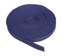 PATIKIL Baumwollband Baumwolle Gurtband 10mm x 9m, Schrägband Baumwoll Nahtband Köperband Saumband Einfassband Stoffband Webband zum Nähen für DIY Basteln Stricken Verpackungen, Navy blau