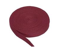 PATIKIL Baumwollband Baumwolle Gurtband 15mm x 9m, Schrägband Baumwoll Nahtband Köperband Saumband Einfassband Stoffband Webband zum Nähen für DIY Basteln Stricken Verpackung, Burgunderrot