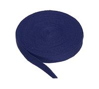 PATIKIL Baumwollband Baumwolle Gurtband 15mm x 9m, Schrägband Baumwoll Nahtband Köperband Saumband Einfassband Stoffband Webband zum Nähen für DIY Basteln Stricken Verpackungen, Navy blau
