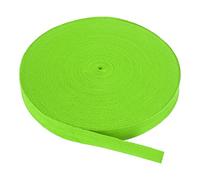 PATIKIL Baumwollband Baumwolle Gurtband 20mm x 45m, Schrägband Baumwoll Nahtband Köperband Saumband Einfassband Stoffband Webband zum Nähen für DIY Basteln Stricken, Leuchtendes Grün