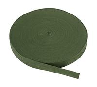 PATIKIL Baumwollband Baumwolle Gurtband 20mm x 45m, Schrägband Baumwoll Nahtband Köperband Saumband Einfassband Stoffband Webband zum Nähen für DIY Basteln Stricken Verpackungen, Armeegrün