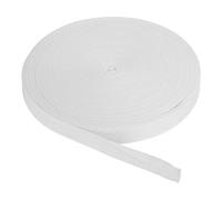 PATIKIL Baumwollband Baumwolle Gurtband 20mm x 45m, Schrägband Baumwoll Nahtband Köperband Saumband Einfassband Stoffband Webband zum Nähen für DIY Basteln Stricken Verpackungen, Weiß