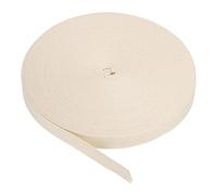 PATIKIL Baumwollband Baumwolle Gurtband 20mm x 45m, Schrägband Baumwoll Nahtband Köperband Saumband Einfassband Stoffband Webband zum Nähen für DIY Basteln Stricken Verpackungen, Beige