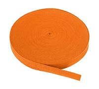 PATIKIL Baumwollband Baumwolle Gurtband 20mm x 45m, Schrägband Baumwoll Nahtband Köperband Saumband Einfassband Stoffband Webband zum Nähen für DIY Basteln Stricken Verpackungen, Orange