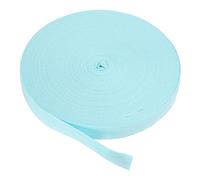 PATIKIL Baumwollband Baumwolle Gurtband 20mm x 45m, Schrägband Baumwoll Nahtband Köperband Saumband Einfassband Stoffband Webband zum Nähen für DIY Basteln Stricken Verpackungen, Hellblau