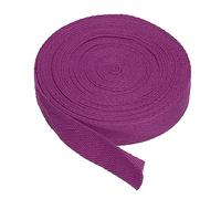 PATIKIL Baumwollband Baumwolle Gurtband 20mm x 9m, Schrägband Baumwoll Nahtband Köperband Saumband Einfassband Stoffband Webband zum Nähen für DIY Basteln Stricken Verpackungen, Lila