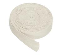 PATIKIL Baumwollband Baumwolle Gurtband 20mm x 9m, Schrägband Baumwoll Nahtband Köperband Saumband Einfassband Stoffband Webband zum Nähen für DIY Basteln Stricken Verpackungen, Cremeweiß