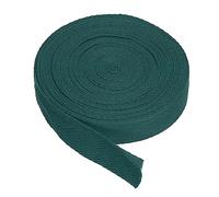 PATIKIL Baumwollband Baumwolle Gurtband 20mm x 9m, Schrägband Baumwoll Nahtband Köperband Saumband Einfassband Stoffband Webband zum Nähen für DIY Basteln Stricken Verpackungen, Dunkelgrün