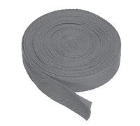 PATIKIL Baumwollband Baumwolle Gurtband 20mm x 9m, Schrägband Baumwoll Nahtband Köperband Saumband Einfassband Stoffband Webband zum Nähen für DIY Basteln Stricken Verpackungen, Dunkelgrau