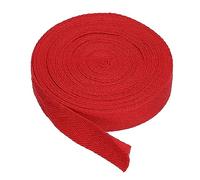PATIKIL Baumwollband Baumwolle Gurtband 20mm x 9m, Schrägband Baumwoll Nahtband Köperband Saumband Einfassband Stoffband Webband zum Nähen für DIY Basteln Stricken Verpackungen, Rot