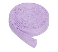 PATIKIL Baumwollband Baumwolle Gurtband 20mm x 9m, Schrägband Baumwoll Nahtband Köperband Saumband Einfassband Stoffband Webband zum Nähen für DIY Basteln Stricken Verpackung, Helles Lila