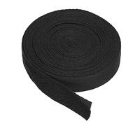PATIKIL Baumwollband Baumwolle Gurtband 20mm x 9m, Schrägband Baumwoll Nahtband Köperband Saumband Einfassband Stoffband Webband zum Nähen für DIY Basteln Stricken Verpackungen, Schwarz
