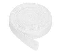 PATIKIL Baumwollband Baumwolle Gurtband 20mm x 9m, Schrägband Baumwoll Nahtband Köperband Saumband Einfassband Stoffband Webband zum Nähen für DIY Basteln Stricken Verpackungen, Weiß