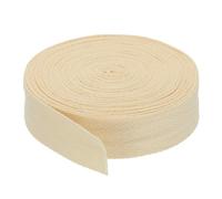 PATIKIL Baumwollband Baumwolle Gurtband 30mm x 9m, Schrägband Baumwoll Nahtband Köperband Saumband Einfassband Stoffband Webband zum Nähen für DIY Basteln Stricken Verpackungen, Beige