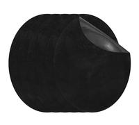 PATIKIL Bügelflicken 11 x 14 cm, 6er Pack ovale Ellenbogenflicken Knie-Reparaturflicken Wildleder Stoffapplikationen für Hemd Jeans Jacke Kleidung Reparatur Dekorationsset, Schwarz