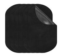 PATIKIL Bügelflicken 11 x 18 cm, 6er Pack ovale Ellenbogenflicken Knie-Reparaturflicken Wildleder Stoffapplikationen für Hemd Jeans Jacke Kleidung Reparatur Dekorationsset, Schwarz