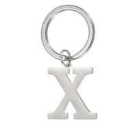 PATIKIL Edelstahl Schlüsselanhänger Buchstabe X, Name Initial Schlüsselanhänger für Damen Herren Taschen Rucksack Handtaschen Auto Schlüssl, Silber Buchstaben Anhänger mit Schlüsselringe