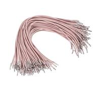 PATIKIL Elastische Widerhaken Cord 9,8 Zoll / 250 mm, 100 Stück Gummischnur, 2 mm Schlaufe Stretch Rundfaden mit Metallbarbenbefestigungen für Hüte Masken Menüs Basteln Buch, Roségold