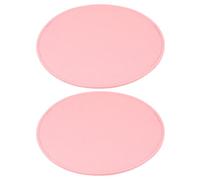 PATIKIL Filz-Basisformer 20x20 cm, 2 Stück Taschenformer Pad Handtaschenfutterplatte Einsatz oval für Handtaschen Tote Crossbody Tasche Rucksack, Pink