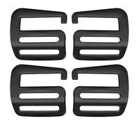 PATIKIL G Haken Gurtbandschieber Schnallen 32mm, 2 Paar Metall G Haken Gurtbandschnallen Clips Verstellbare Schnalle für Rucksack Gepäckgurte Gurtband Outdoor Gürtel Hardware, Schwarz