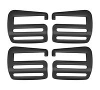 PATIKIL G Haken Gurtbandschieber Schnallen 38mm, 2 Paar Metall G Haken Gurtbandschnallen Clips Verstellbare Schnalle für Rucksack Gepäckgurte Gurtband Outdoor Gürtel Hardware, Schwarz