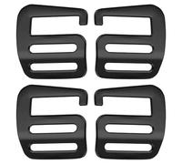 PATIKIL G Haken Gurtgleiter Schnallen 25mm, 2 Paar Metall G Haken Gurt Schnallen Clips Verstellbare Schnalle für Rucksack Gepäckgurte Gurtband Outdoor Gürtel Hardware, Schwarz