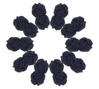 PATIKIL Manschettenknöpfe aus Seidenknoten, elastischer Stoff | Manschettenknöpfe für Damen und Herren, Business-Geschenk