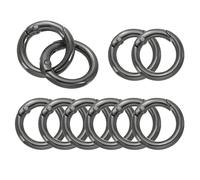 PATIKIL OD Spring O Rings,Metall Runde Karabinerhaken Trigger Snap Frühling Schlüsselringe Haken Schnalle für Geldbörse Handtasche Bastelarbeiten
